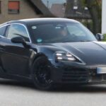 porsche cayman spy shot front 3 4 obiwgo