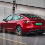 tesla model 3 rear ultra red logo 1