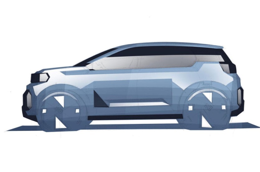 dacia a segment ev teaser side profile