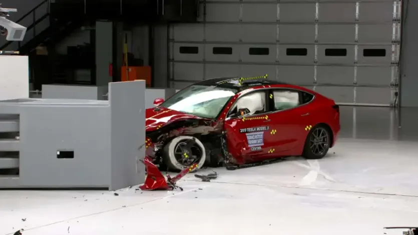 tesla crash test