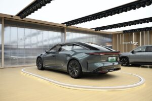 toyota bz7 electric sedan unveiled with flagship size and styling packs avalon ev vibes 15 24