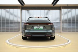 toyota bz7 electric sedan unveiled with flagship size and styling packs avalon ev vibes 10 26