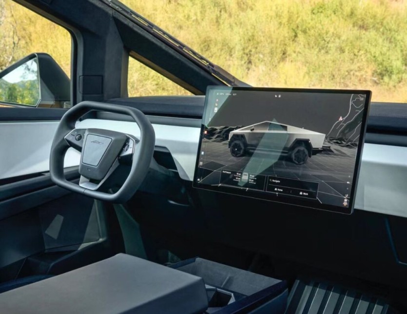 tesla cybertruck interior front seat infotainment ui small 2