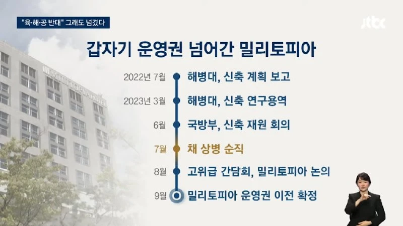 [LIVE] [단독] 해병대로 넘어간 