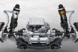 porsche cayenne electric vorderachse mitporsche active ride aktives fahrwerk 14