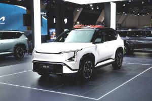 kia ev5 gt snow white pearl motorshow static hires 03 25