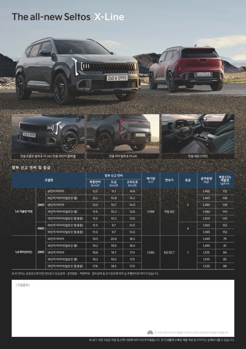 기아 디 올 뉴 셀토스 가격표